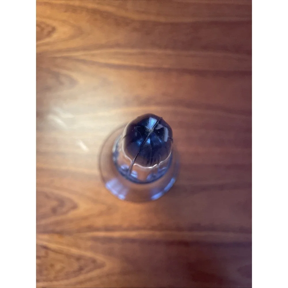 Vintage Glass Carriage/Automobile/Cemetary Flower Bud Vase‎ Clear